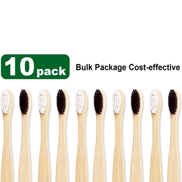 Eco-Friendly Bamboo Toothbrush Set - Picture 2 of 8